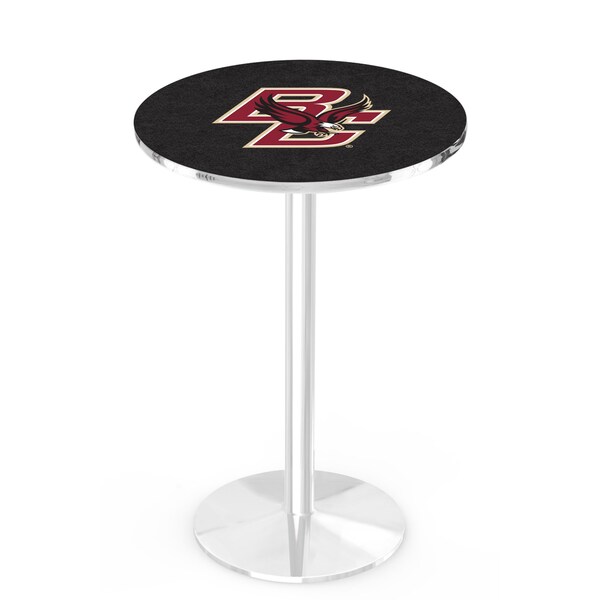 36" Chrome Boston College Pub Table